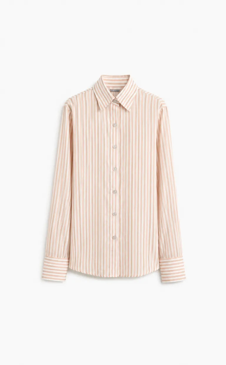 Women’s Peach & White Striped Shirt